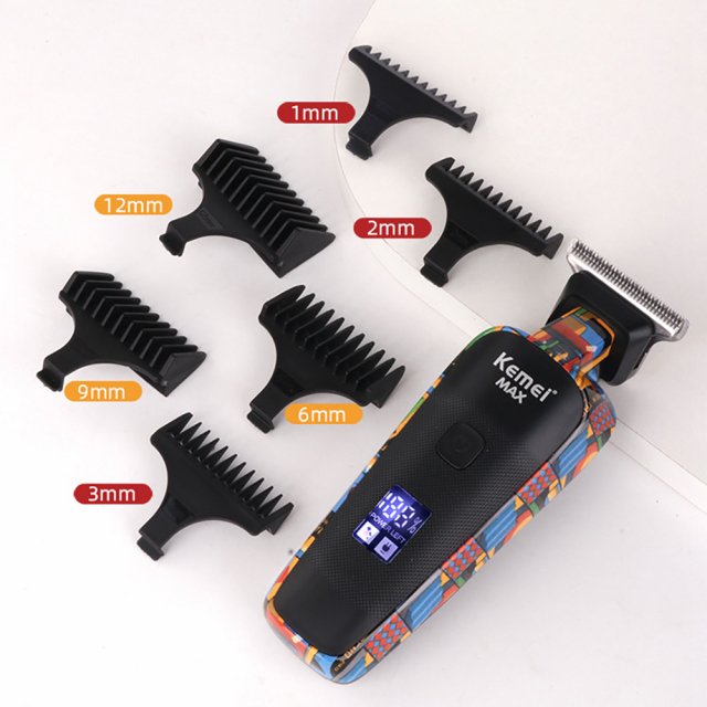 Professional 0mm Hair Trimmer Men’s Electric T-Blade Beard & Hair Clipper - Image 6