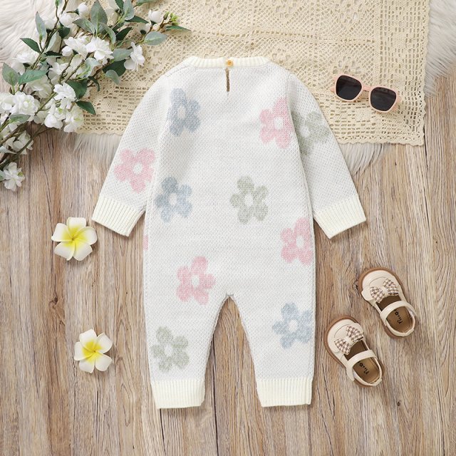 Adorable Knitted Baby Romper - Image 3