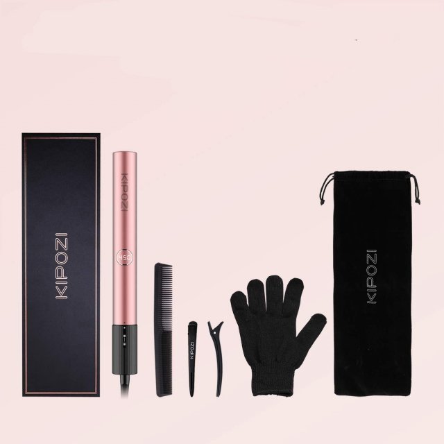 Professional Nano Titanium Hair Straightener & 2-in-1 Curling Iron with LCD Display