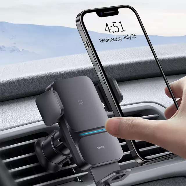 15W Qi Wireless Car Phone Charger Holder – Fast Charging Mount for iPhone & Samsung - Image 6