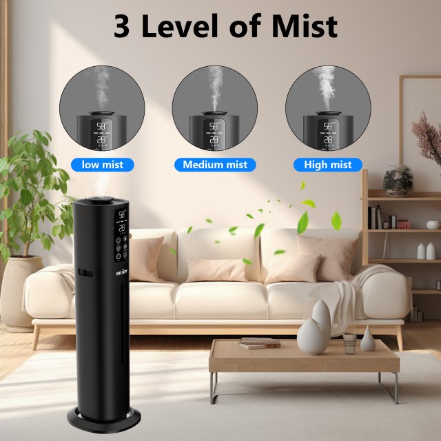 8L Cool Mist Air Humidifier with 360° Nozzle & Remote Control for Large Rooms - Image 5