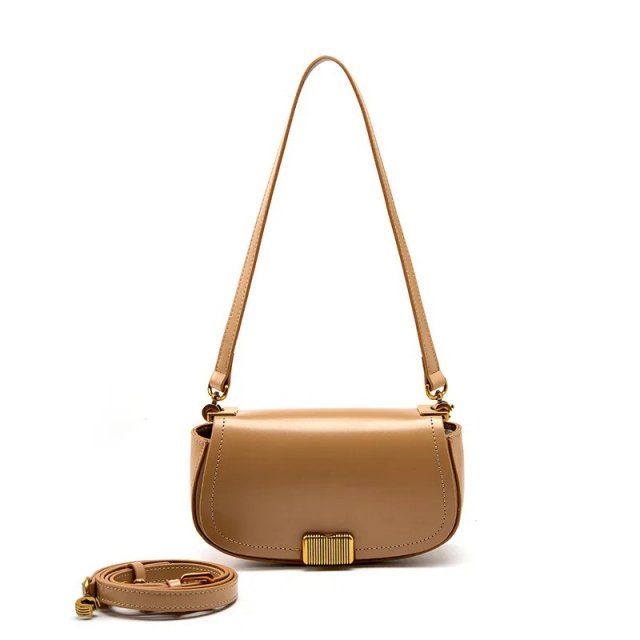 Luxury Genuine Leather Saddle Crossbody Bag - Image 6