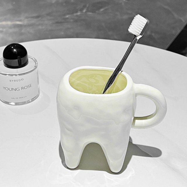 320ML Tooth-shaped Ceramic Mug - Image 4