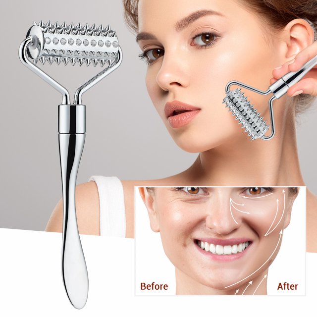 Stainless Steel Face Roller Massager for Skin Care - Image 3