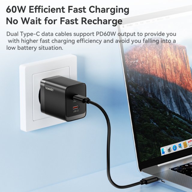 4-in-1 USB-C Cable with 60W Fast Charging and Multi-Device Compatibility - Image 5