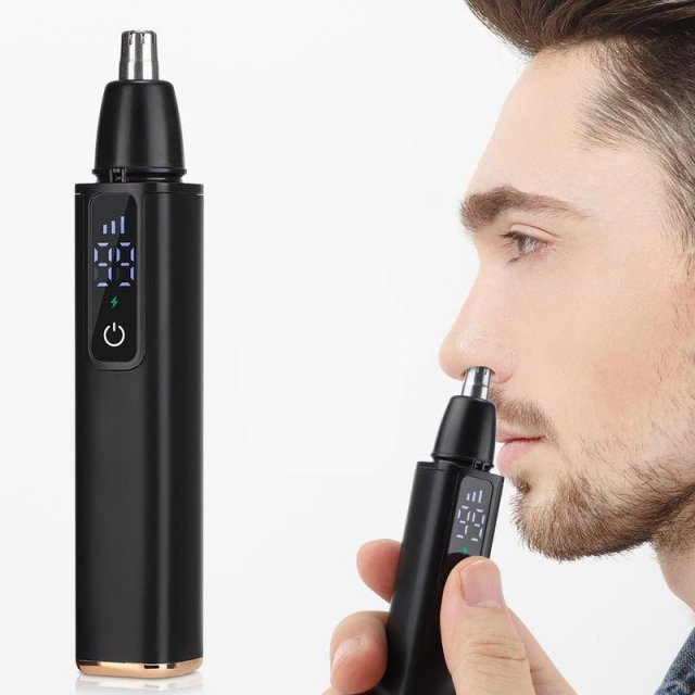 Electric Nose Hair Trimmer USB Rechargeable Multifunctional Face Shaver & Hair Remover