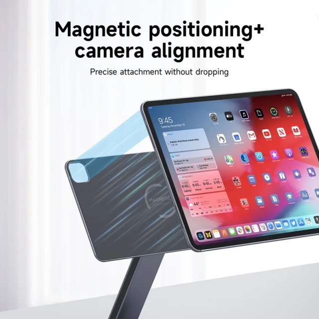 Magnetic Stand for iPad Pro M4 with 360° Adjustable Mount and USB C Hub - Image 5