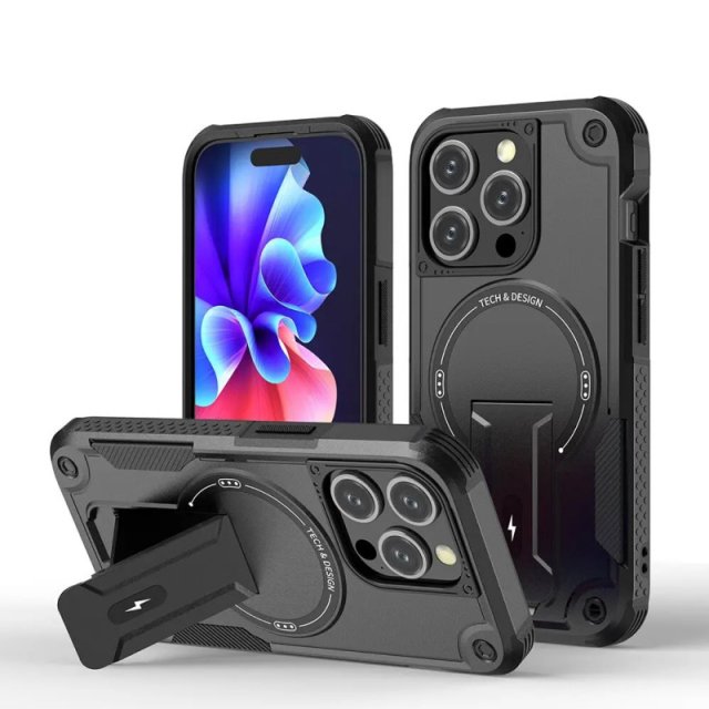 Magnetic Bracket Shockproof iPhone Case