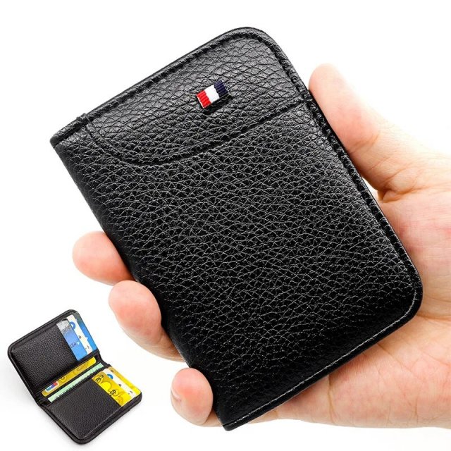 Super Slim Minimalist Leather Wallet - Image 6