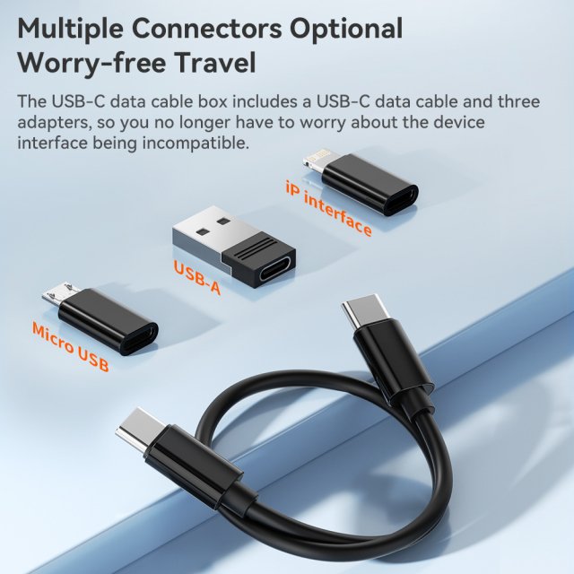 4-in-1 USB-C Cable with 60W Fast Charging and Multi-Device Compatibility - Image 4