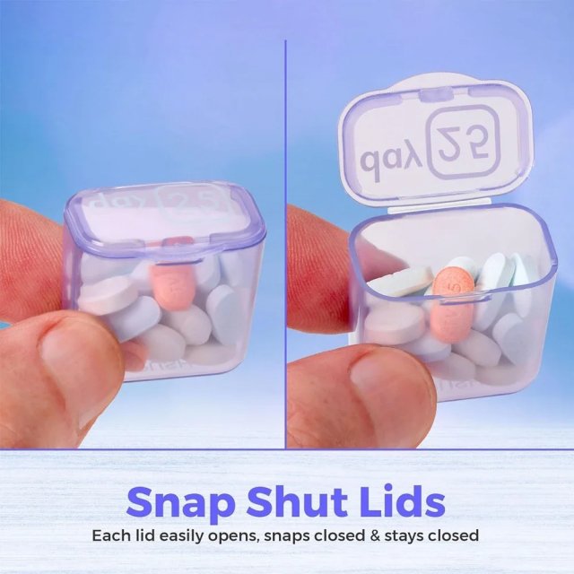 31-Day Monthly Pill Organizer with Removable Daily Compartments - Image 4