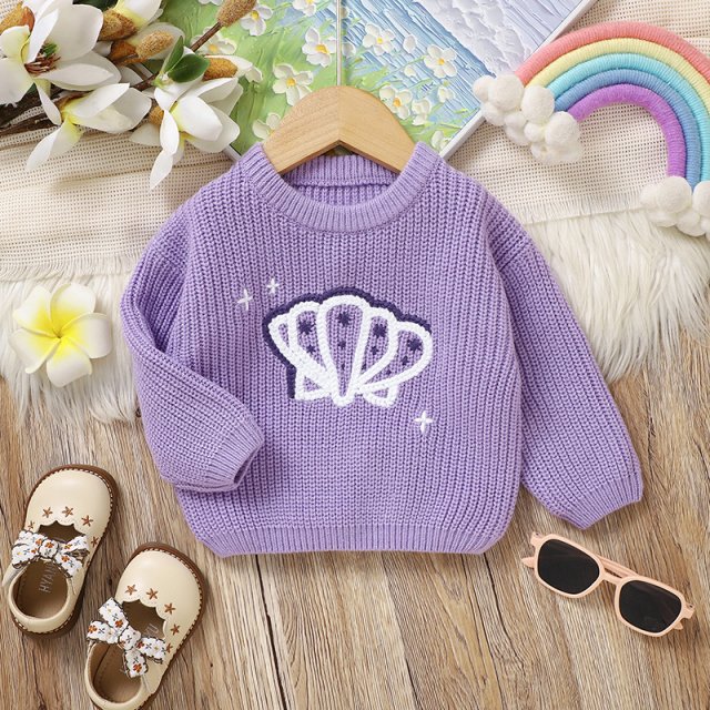 Adorable Marine-Themed Knit Baby Sweater - Image 6