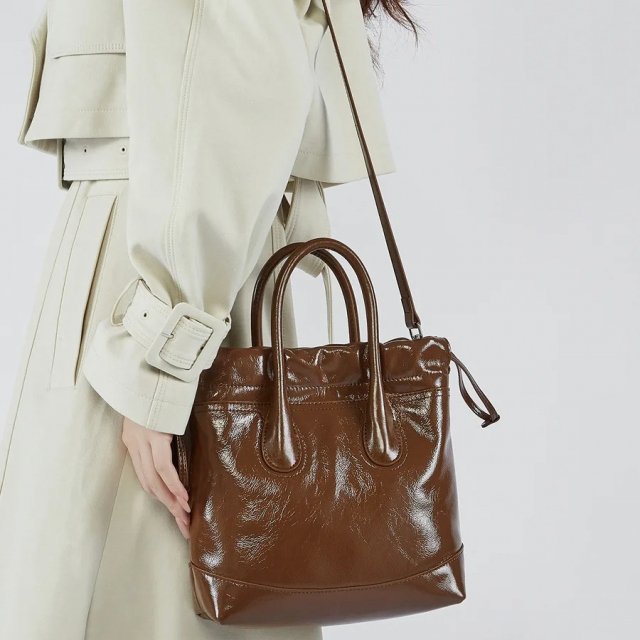 Genuine Leather Crossbody Handbag - Image 4