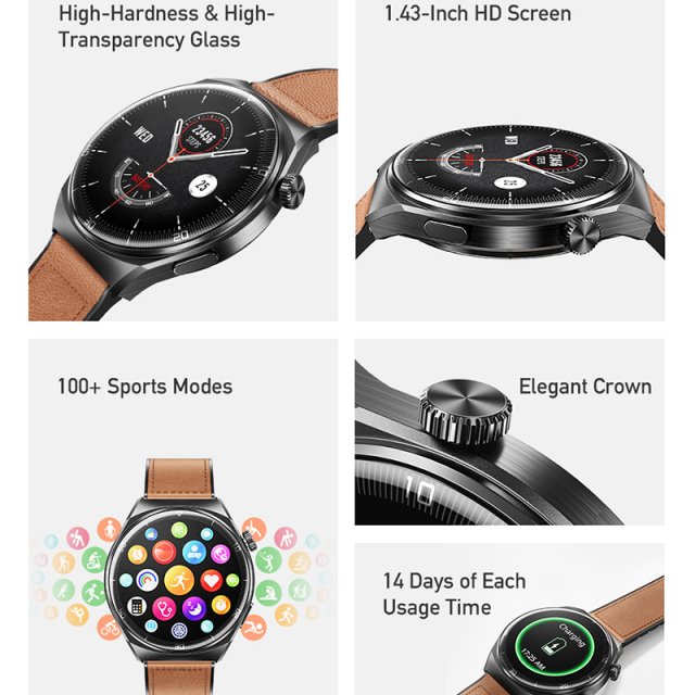 H27 Smartwatch with Bluetooth Calling, Fitness Tracking, Wireless Charging - Image 4