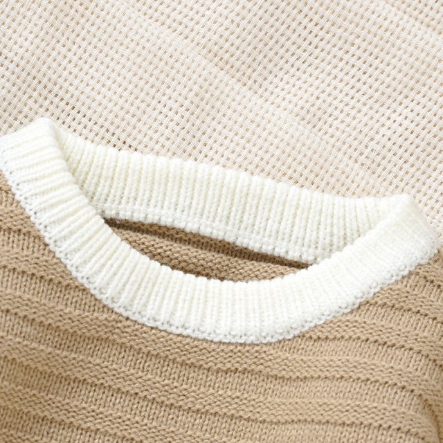 Baby Knit Sweater - Warm Long Sleeve Solid Pullover for Newborns & Infants - Image 5