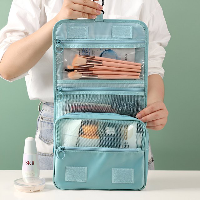 Multifunctional Travel Hook Wash Bag - Cosmetic and Toiletry Storage Organizer