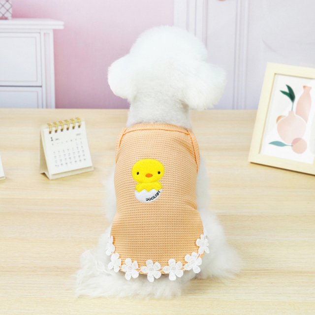 Cute Chick Print Dog Vest Sling for Small Dogs - Image 4