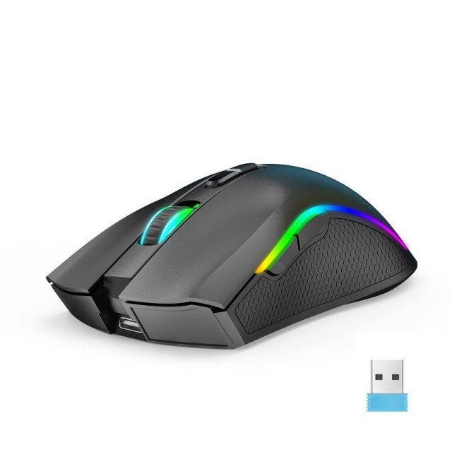 Ergonomic Wireless RGB Mouse