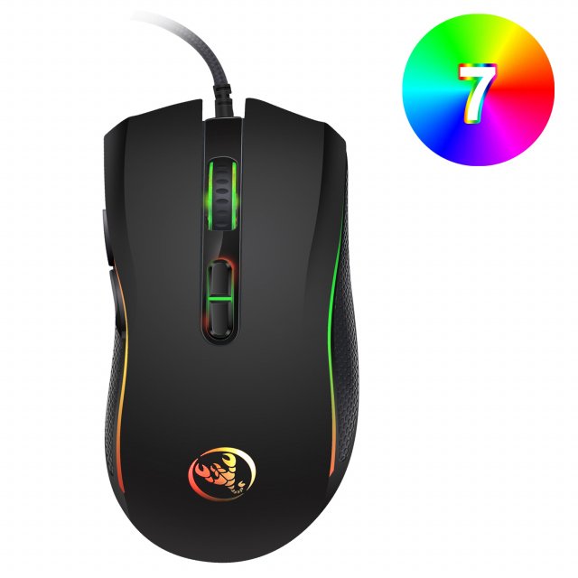 Ergonomic RGB Wired Gaming Mouse - 4-Level DPI Adjustment, 7 Buttons, 3200 DPI - Image 6