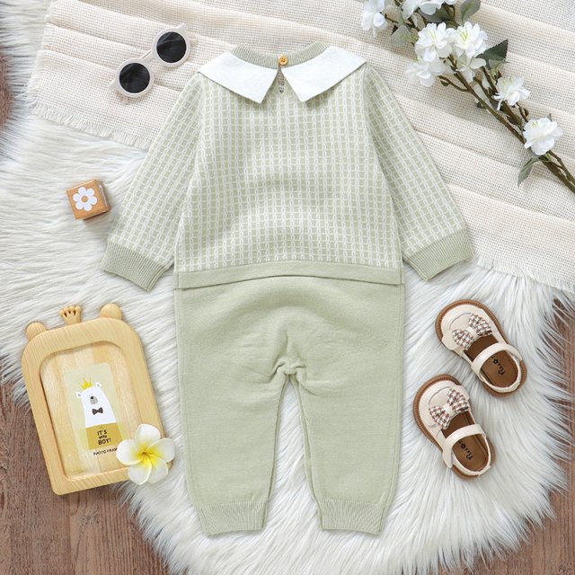 Newborn Baby Knit Romper - Image 3