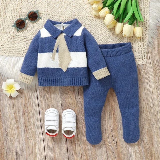 Cozy Newborn Knitted Sweater Set