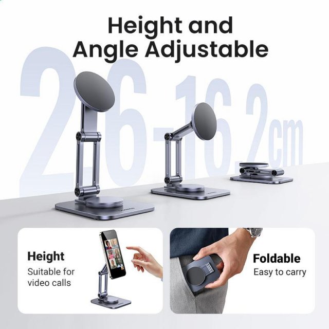 Magnetic 360° Rotating Phone Stand - Universal Aluminum Mobile Holder - Image 5