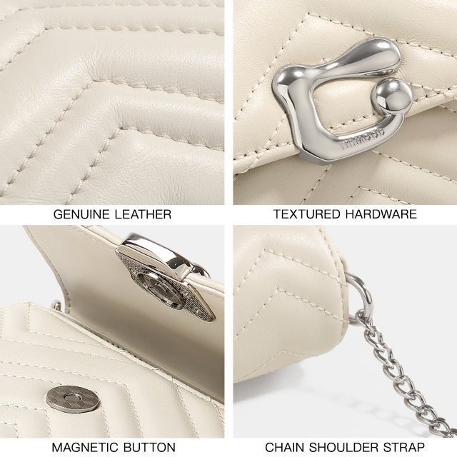 Luxury Sheepskin Chain Shoulder Bag - Image 8