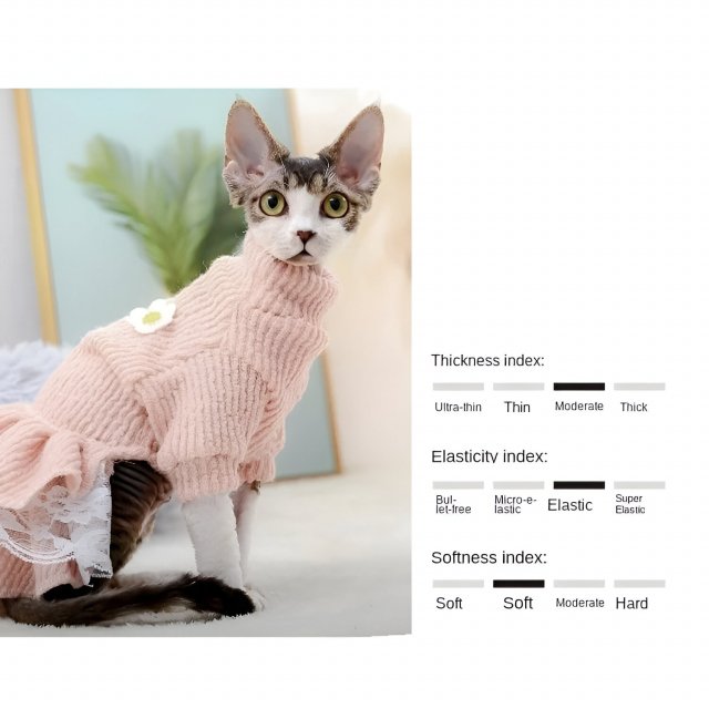 Fashionable Cat Dress - Cute Kitten Outfit for Autumn and Winter - Image 5