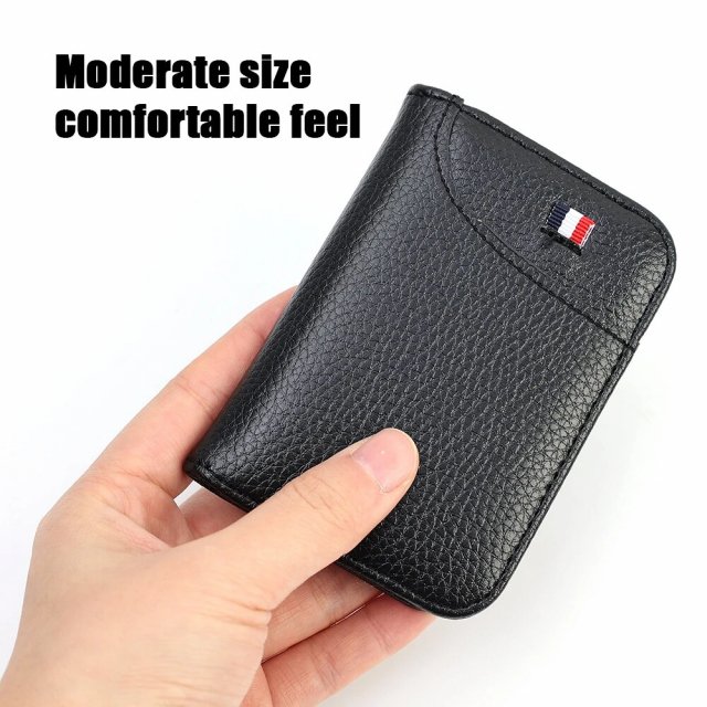 Super Slim Minimalist Leather Wallet - Image 5