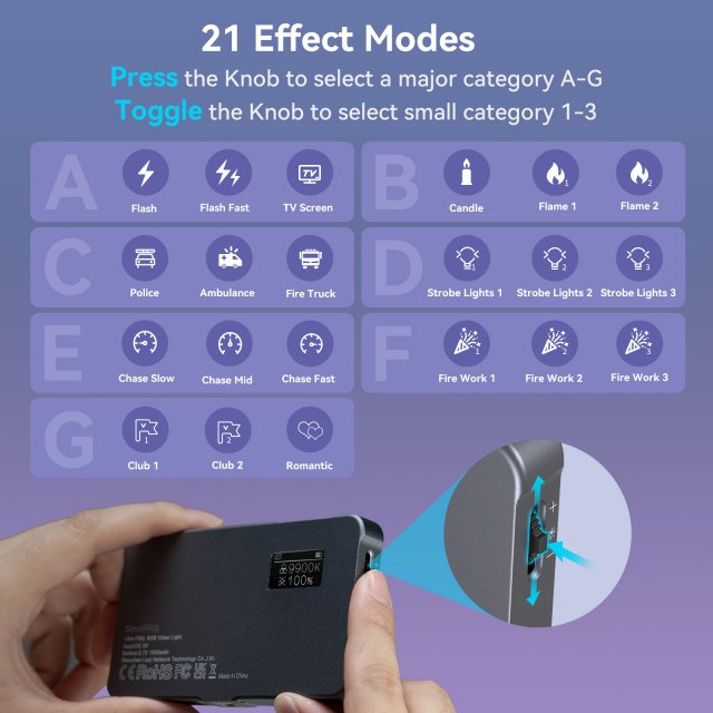 Portable RGB LED Camera Light - Image 5