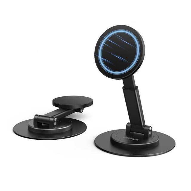 Magnetic 360° Rotating Aluminum Phone Stand – Universal Desk Holder