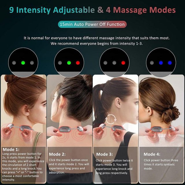 Mini Portable Smart Neck & Shoulder Massager with Heat - Image 3