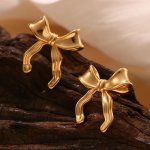 Gold Color Sweet Bowknot Stud Earrings 7 D3E18B7235Ecf0Ac359Af2390F2Bad71.Jpg