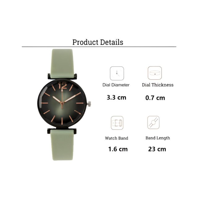 Fashion Ladies Sports Quartz Watch with Silicone Strap - Image 5