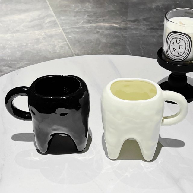 320ML Tooth-shaped Ceramic Mug - Image 3