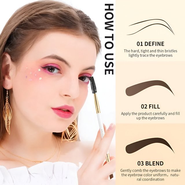 Professional Eyebrow Brush & Comb - Image 3