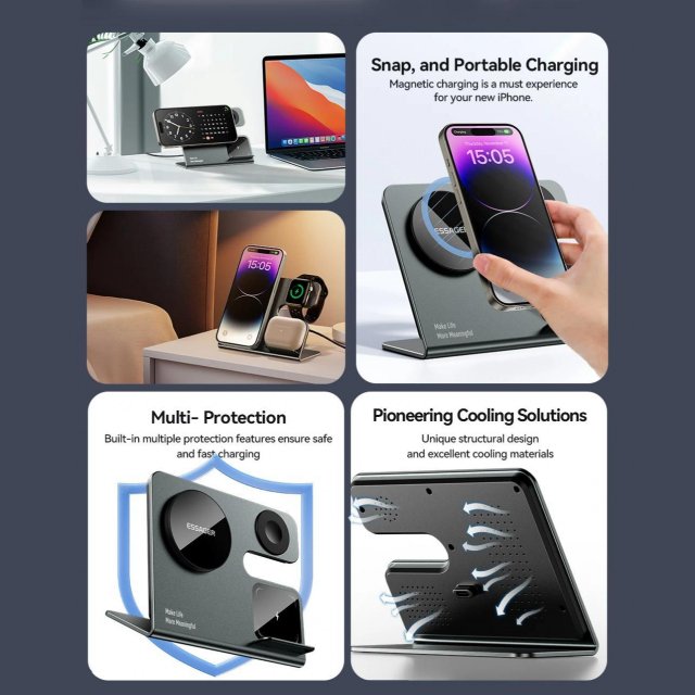 3-in-1 Magnetic Wireless Charging Station - Image 3