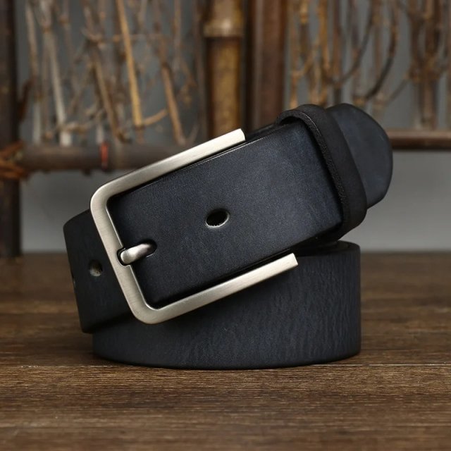 3.8CM Genuine Leather Men’s Belt - Image 3