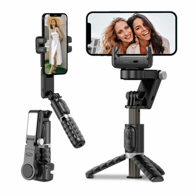 360° Face Tracking Selfie Stick with Fill Light & Detachable Remote - Image 6