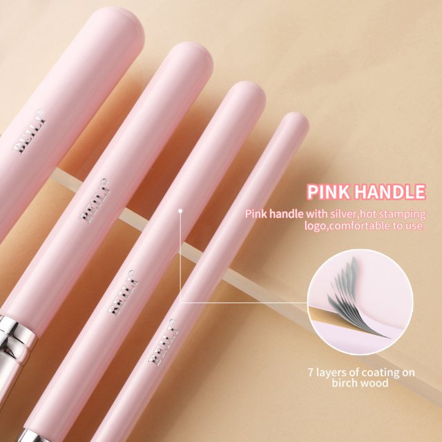 Pink & Silver Professional Makeup Brush Set - Image 3