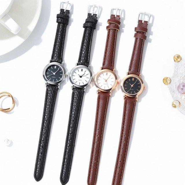 Fashion Small Dial Women's Casual Leather Band Quartz Watch - Image 5