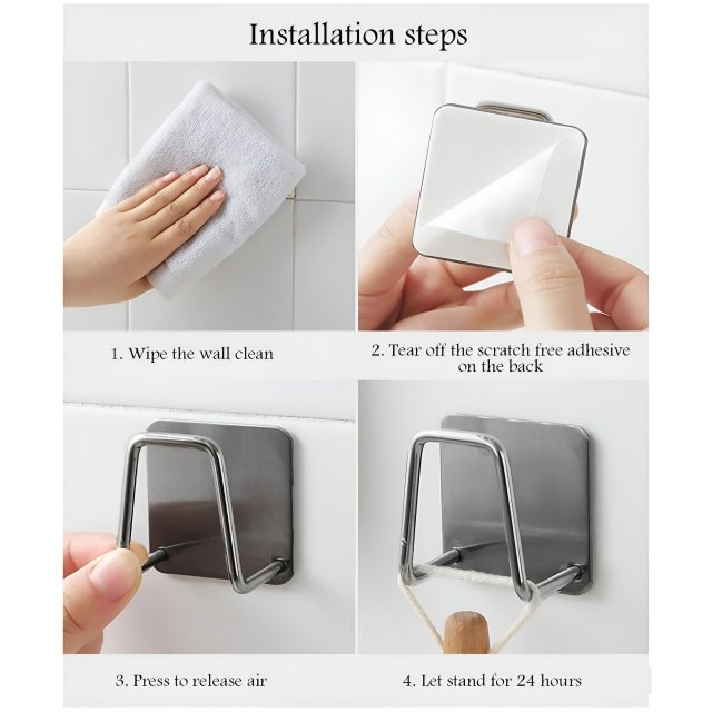 Stainless Steel Kitchen Sink Sponge Holder - Image 4