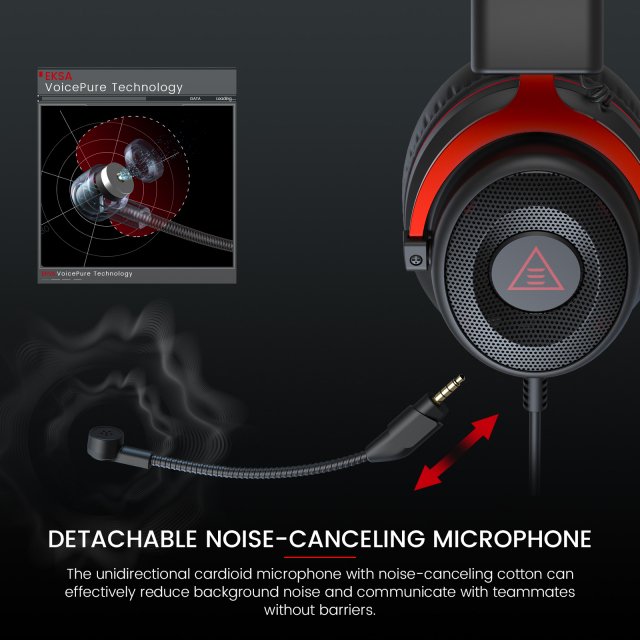 Immersive 3D Sound Gaming Headset with Detachable Mic - Image 4