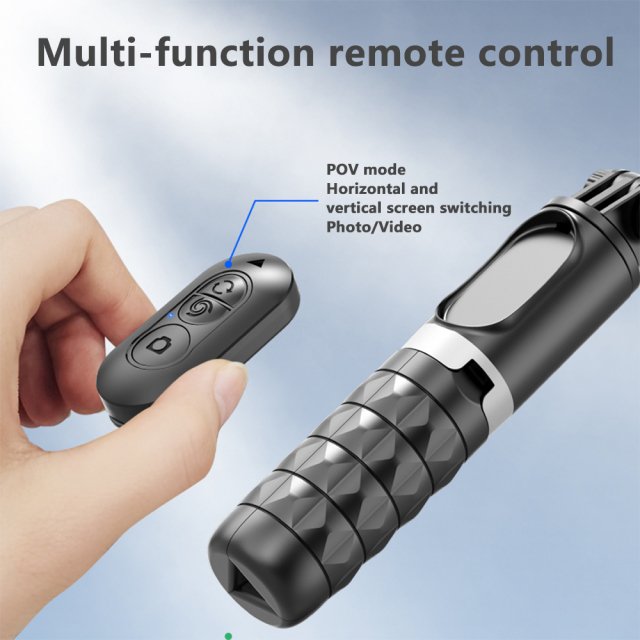 360° Face Tracking Selfie Stick with Fill Light & Detachable Remote - Image 5