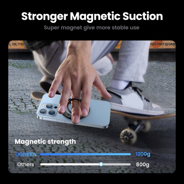 Magnetic 360° Rotating Phone Ring Holder for iPhone, Samsung, and More - Image 4