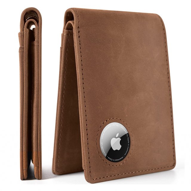 Retro Crazy Horse Leather Wallet with RFID Protection - Image 5