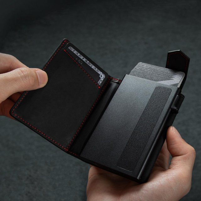 Men's Slim Credit Card Holder Wallet with Coin Slot - Image 5