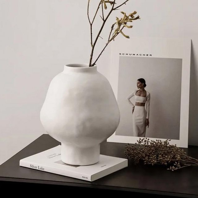 Modern Ceramic Hammer Pattern Vase