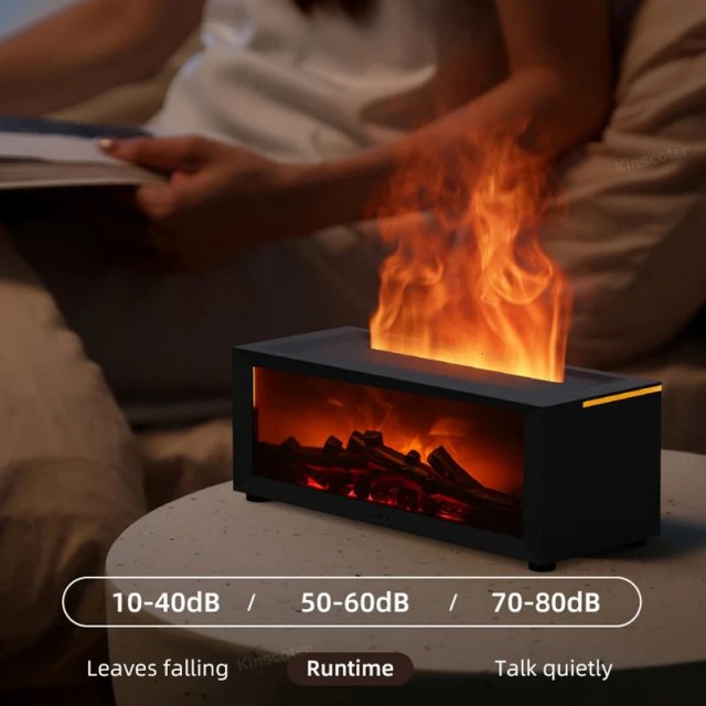 Colorful Flame Aroma Diffuser with Auto-Off, Timer & Remote Control - Image 4