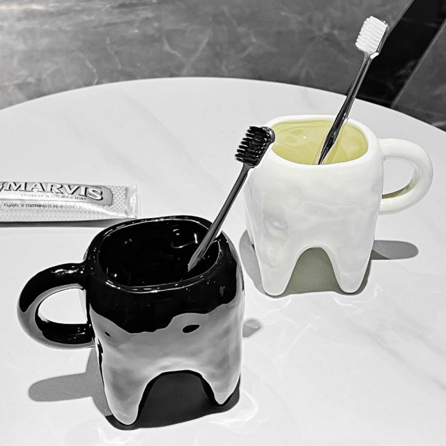 320ML Tooth-shaped Ceramic Mug - Image 5